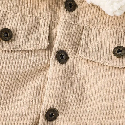 Cozy Couture: Winter Cotton Jacket for Baby Boys Aged 0–3 Years