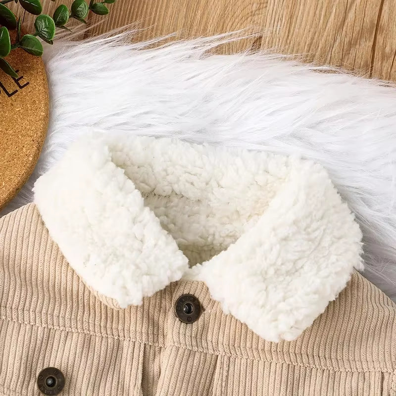 Cozy Couture: Winter Cotton Jacket for Baby Boys Aged 0–3 Years